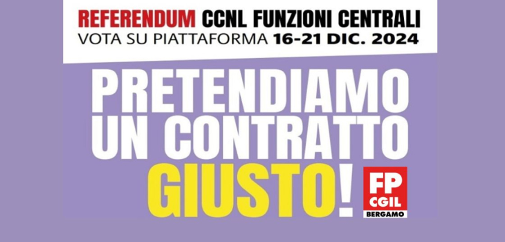 Funzioni Centrali, il referendum per un contratto più giusto. “Ai lavoratori chiediamo di esprimersi sulla pre-intesa che come CGIL, con altre sigle, non abbiamo firmato